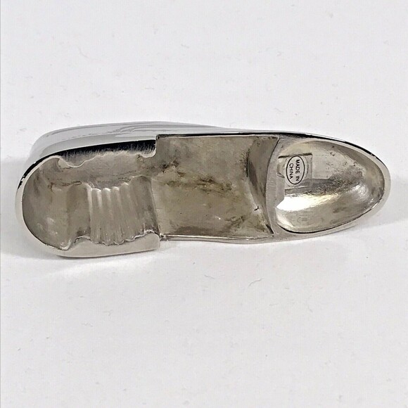 Men's Dress Shoe Silver Plate BOTTLE OPENER Barware Accessory Salesmen's Sample - Picture 6 of 6